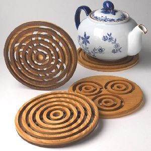 Wooden Tea Coaster Set