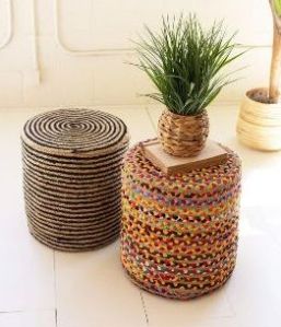 Handmade Pouf Stool