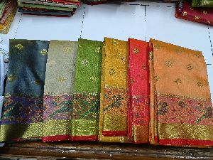 Cotton silk fabric saree