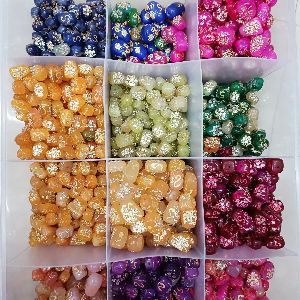 Printed Stone Beads