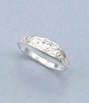 925 Sterling Silver Filigree Finger Ring