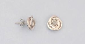 925 Sterling Silver Glitter Collection Stud Earrings