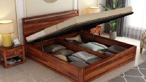 Hydraulic Wooden Storage Bed