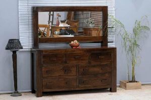 Wooden Dressing Table with Storage