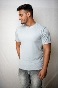 Mens Polyester Plain T-Shirt