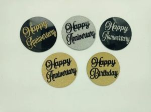 Coin Shape Cake Topper