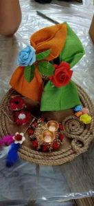 Jute Rakhi Platter