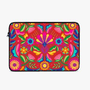 LS1301A Floral Mexican Zipper Laptop Sleeve