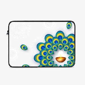 LS0502 Festival Diwali Pattern Zipper Laptop Sleeve