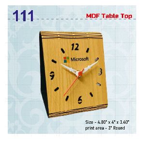 Promotional MDF Table Top Clock