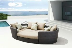 Oval Shaped Sun Lounger