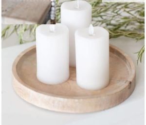 Wooden Candle Tray