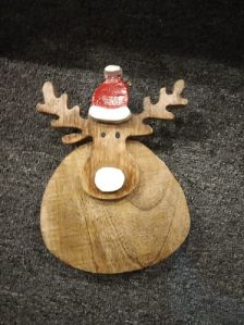 Wooden Reindeer Face