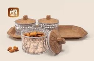 Jaypee Plus Brown Jar & Tray Set