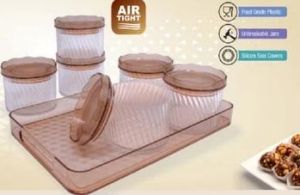 Jaypee Plus Round Jar & Tray Set