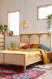 Quick ArtsyRattan Cane Bed rattan Headboard, Braided bedhead panel