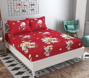 Fitted elastic bed sheet