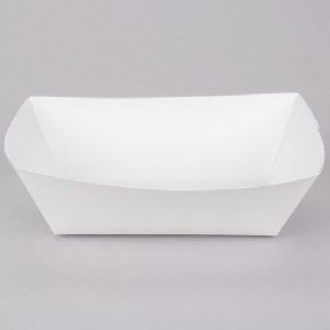 750ml White Paper Boat Tray