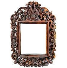 Carved Wooden Mirror Frame