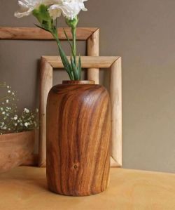 Wooden Flower Vase