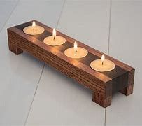 Wooden Tealight Candle Holder