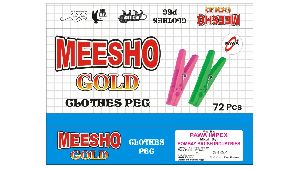 Meesho Gold Plastic Cloth Clips