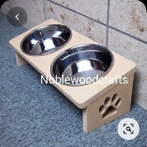 Wooden Dog Food Stand