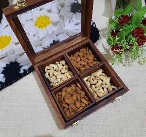 Brown Wooden Dry Fruit Box