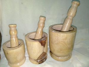 Wooden Mortar pestle Set