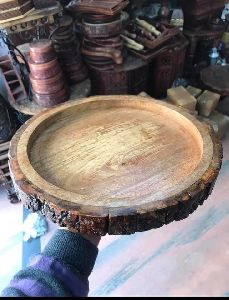 Round Wooden Platter