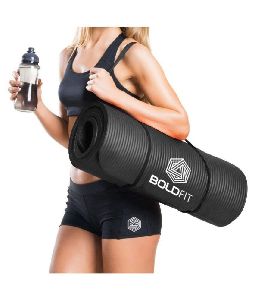 Boldfit Yoga Mat For Men And Women NBR Material With Carrying Strap, 1/2 Inch (10mm) Extra Thick Exe