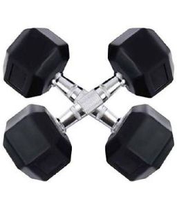 Dumbbell Rubberized Hexa 2.5 kg| Dumbell Sets for Men , Women, Muscle Building