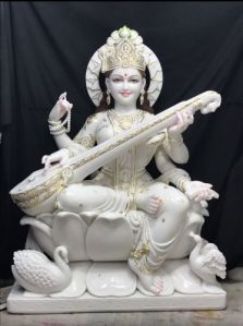 Marble Saraswati Statue