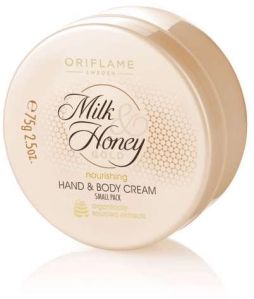 75gm Oriflame Milk and Honey Gold Nourishing Hand and Body Cream