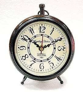 Antique Wooden Table Clock
