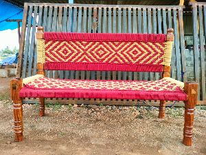 Wooden Weaving Sofa