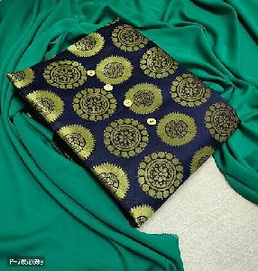 Fancy Banarasi Silk Dress Material without Dupatta Fancy Ba