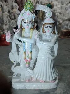 Marble Jugal Jodi Statue