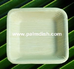 5 Inch Areca Palm Leaf Square Platter