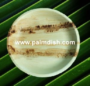 8.5 Inch Palm Leaf Round Platter