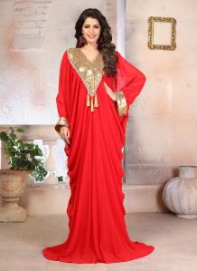 Designer Georgette Kaftan Dress