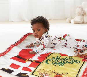 Christmas design baby quilt