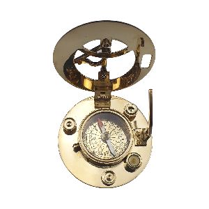 Solid Brass Vintage Nautical Retro Marine 3 inches Sundial Compass