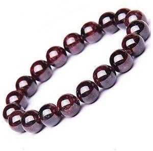 Certified Red Garnet Natural Crystal Stone Bracelet Energized Reiki Healing and Crystal Healing for Men & Women