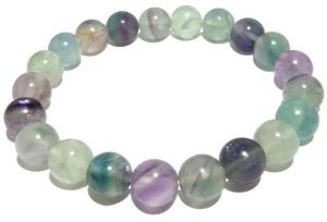 Natural Multi Fluorite Bracelet 8 mm Beads Bracelet Round Shape for Reiki Healing and Crystal Healing