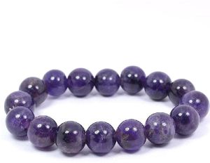 Natural Reiki Healing Amethyst Crystal Stone Beads Charm Bracelet for Men and Women