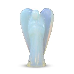 Opalite Stone Guardian Angel Statue Lucky Angel for Reiki Crystal Stone Handcrafted Size 2 Inch appr