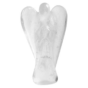 Quartz Crystal Lucky Angel for Reiki Crystal Stone Healing Therapy Angel Handcrafted Size 2 Inch approx