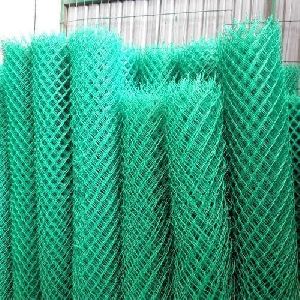 Green Chain Link Mesh Fence