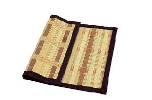 Ribbon Weave Bamboo Dining Table Mat and Runner Set